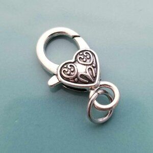 Make Your Bracelet Longer / Heart Lobster Clasp  Clip On Purse